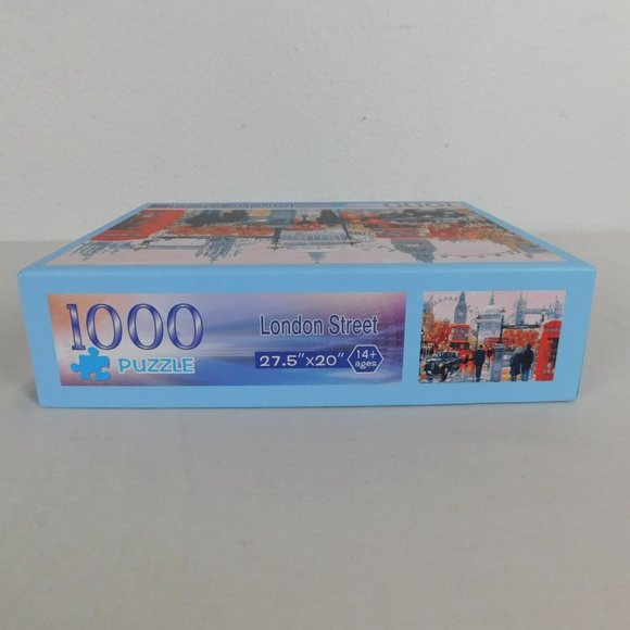 London Street Unbranded 1000 pc Jigsaw Puzzle 27x20 inches YSK-B024 COMPLETE - Picture 9 of 12